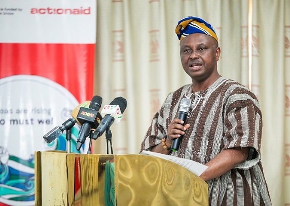 The Country Director of ActionAid Ghana, Mr John Nkaw speaking at the seminar The Country Director of ActionAid Ghana, Mr John Nkaw speaking at the seminar